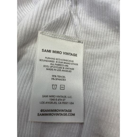 Sami Miro Vintage Asymmetric White Pants Size XS - Picture 5 of 5